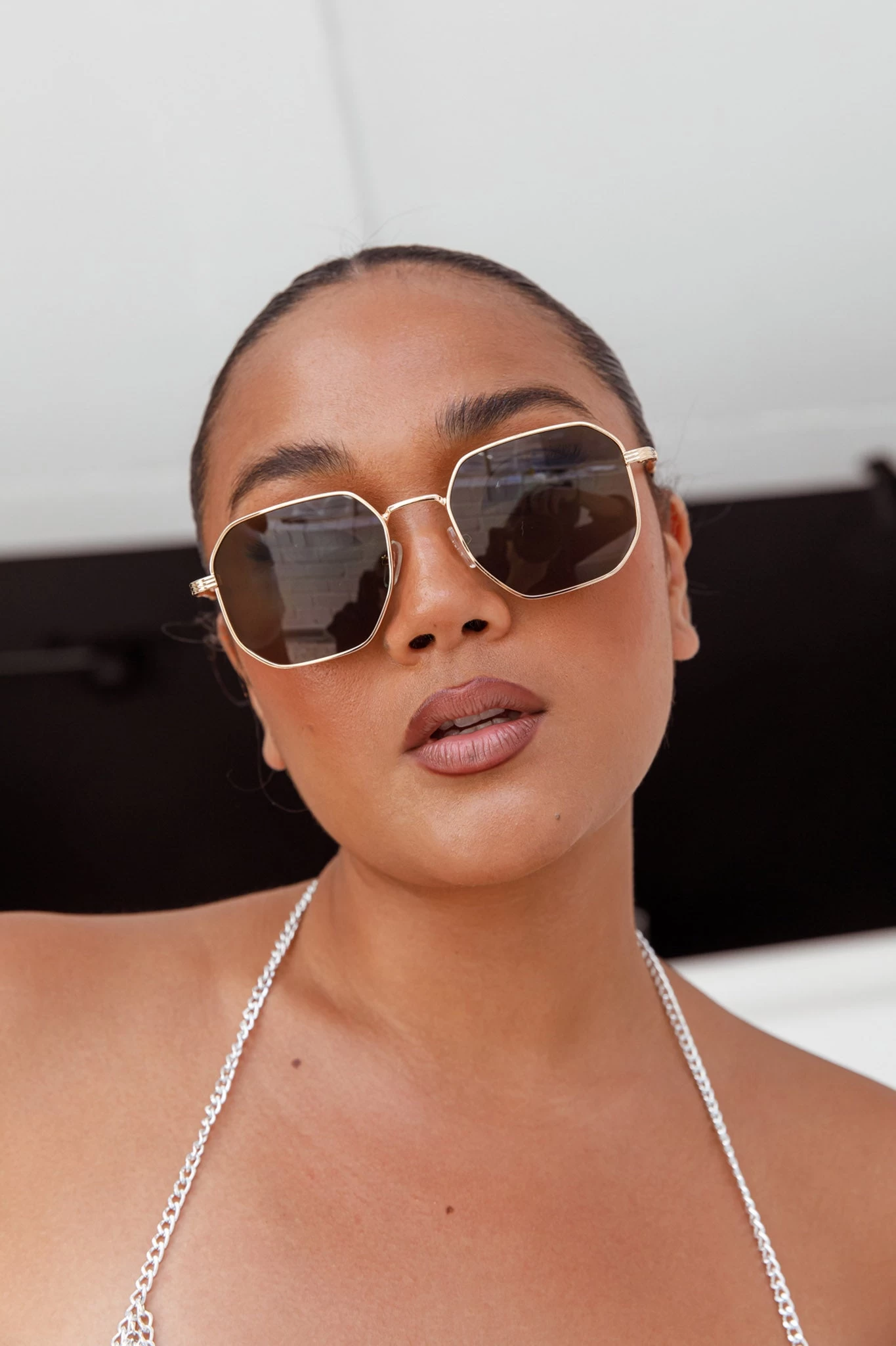 Sahara Aviator Sunglasses Black 2 Sahara Aviator Sunglasses Black - Image 2