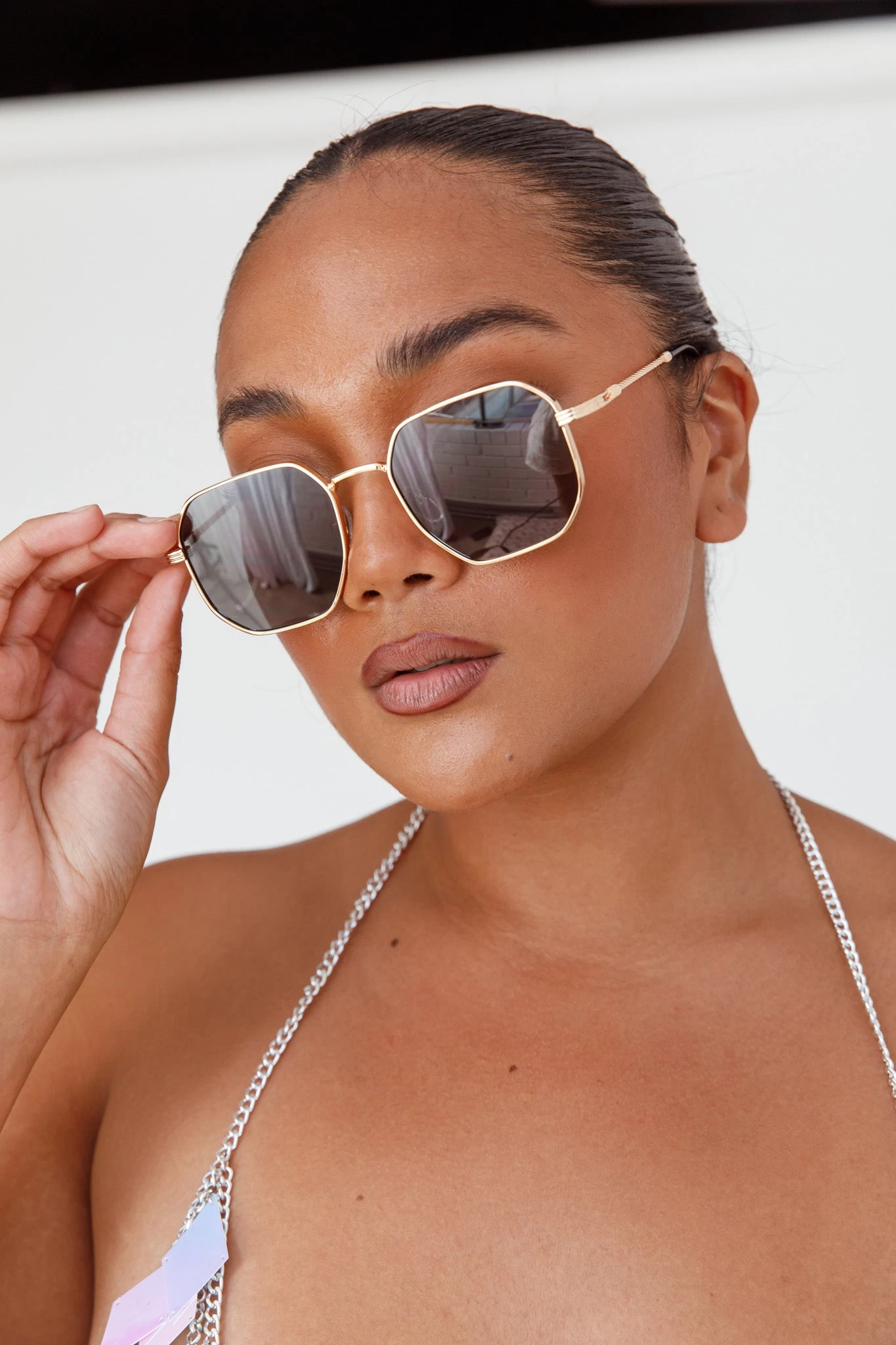 Sahara Aviator Sunglasses Black 5 Sahara Aviator Sunglasses Black - Image 5