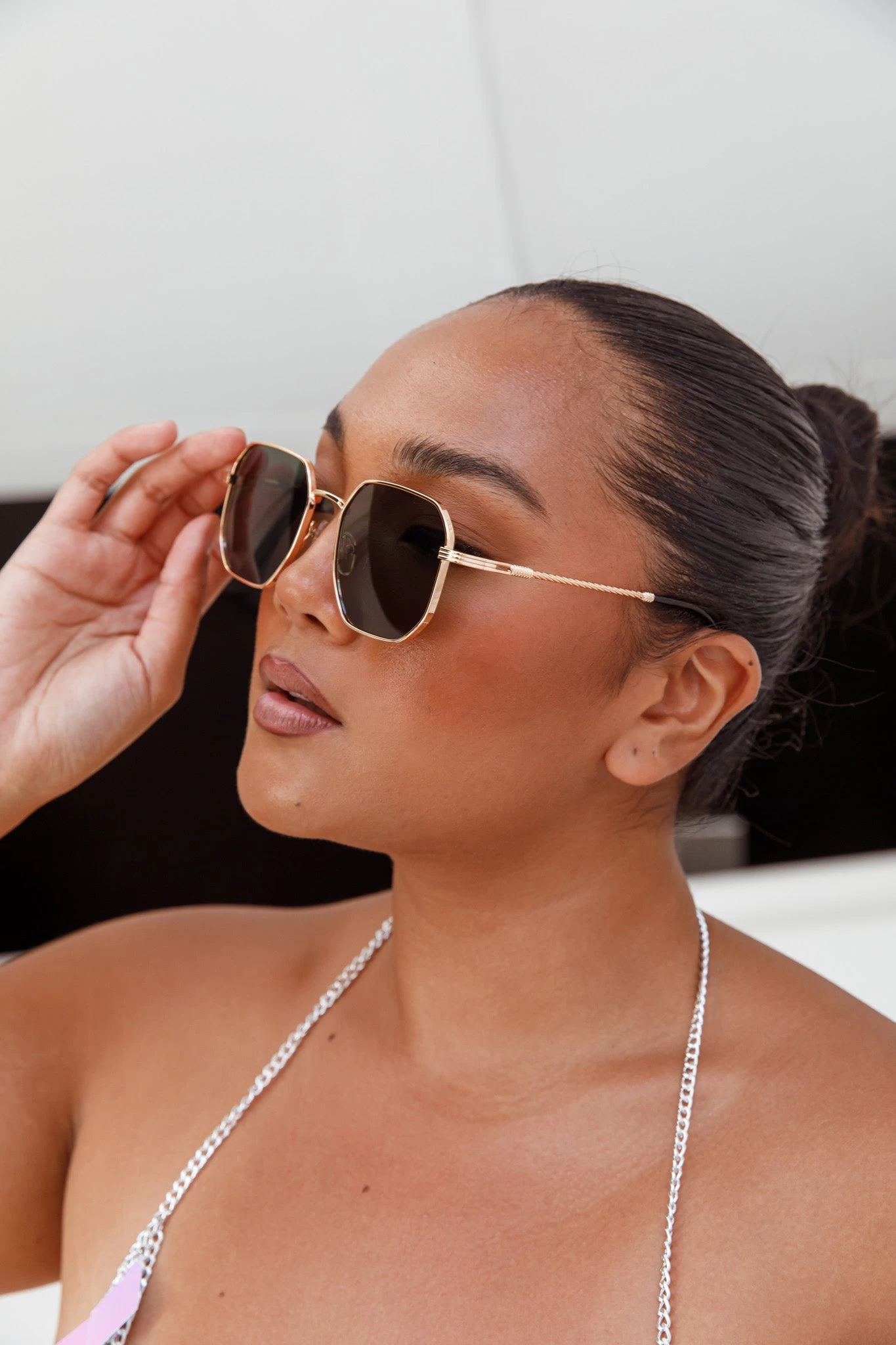 Sahara Aviator Sunglasses Black 6 Sahara Aviator Sunglasses Black - Image 6