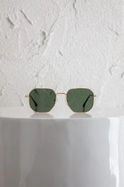 Sahara Aviator Sunglasses Dark Green