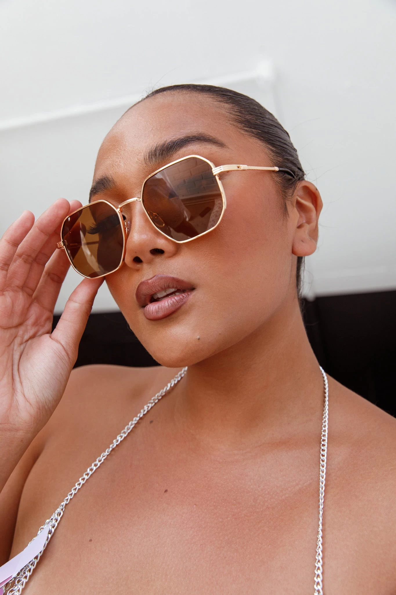 Sahara Aviator Sunglasses Tea 2 Sahara Aviator Sunglasses Tea - Image 2