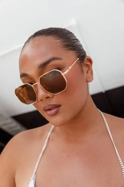 Sahara Aviator Sunglasses Tea 11 Sahara Aviator Sunglasses Tea -Fashion women's clothing SG010 20TEA 5