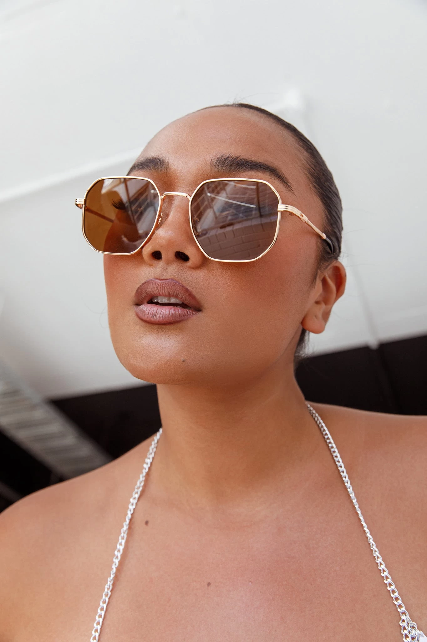 Sahara Aviator Sunglasses Tea 6 Sahara Aviator Sunglasses Tea - Image 6