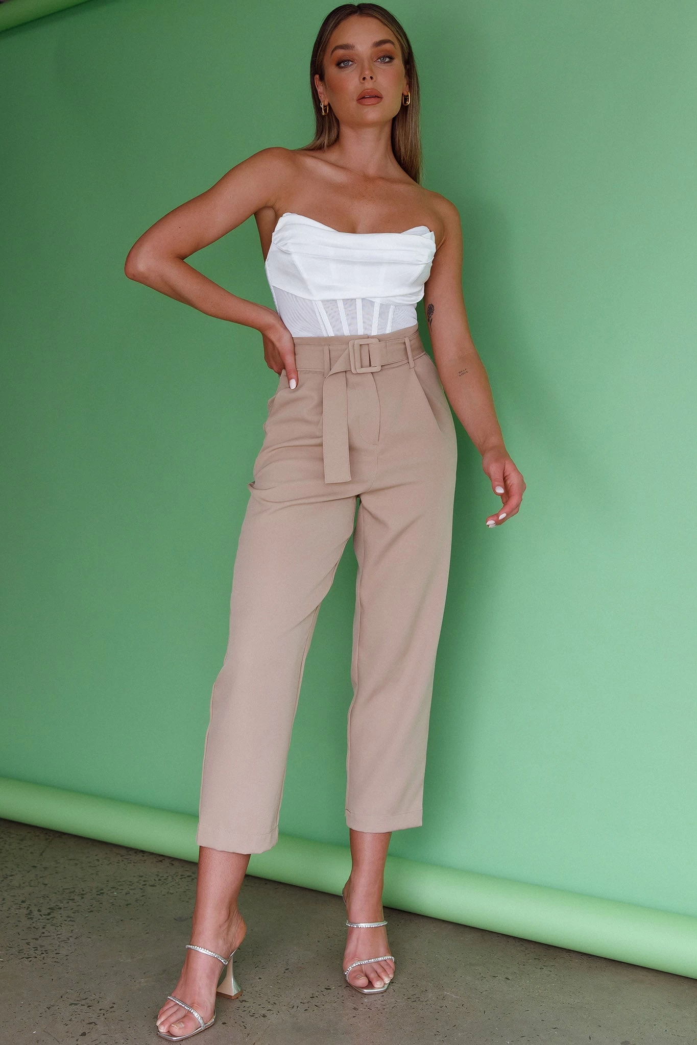 Chance Encounter Straight Leg Pants Latte 13 Chance Encounter Straight Leg Pants Latte - Image 13