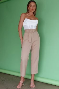 Chance Encounter Straight Leg Pants Latte 28 Chance Encounter Straight Leg Pants Latte -Fashion women's clothing SL11830P 20LATTE 8