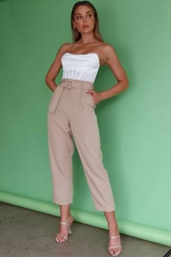 Chance Encounter Straight Leg Pants Latte 29 Chance Encounter Straight Leg Pants Latte -Fashion women's clothing SL11830P 20LATTE 9