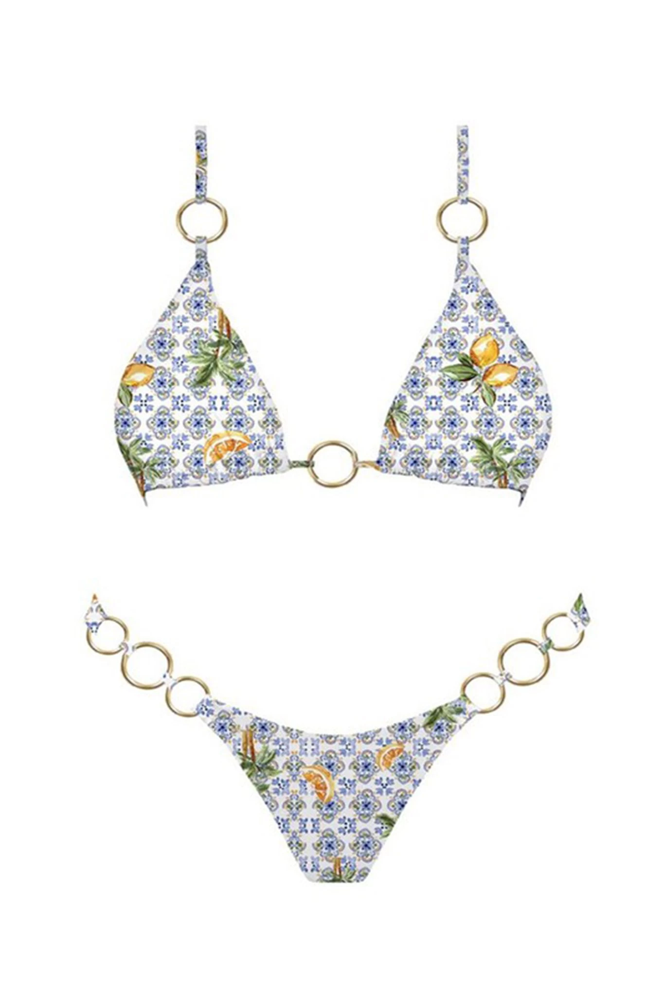 Amalfi Coast Bikini Bottom Lemon Checker 5 Amalfi Coast Bikini Bottom Lemon Checker - Image 5