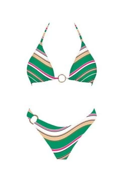 Daytona Bikini Bottom Green Stripes 9 Daytona Bikini Bottom Green Stripes -Fashion women's clothing SLB23048 B 20GREEN 20STRIPES 5