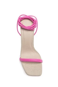 Billini Payson High Block Heel Linen Pink 15 Billini Payson High Block Heel Linen Pink -Fashion women's clothing SLBL004 20PINK 8