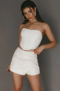 Hannalore Corset Top Ivory -Fashion women's clothing SLCT11694 20IVORY 5