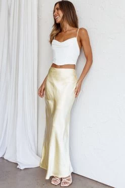 One More Time Cowl Crop Top Ivory -Fashion women's clothing SLCT11695 20IVORY 5