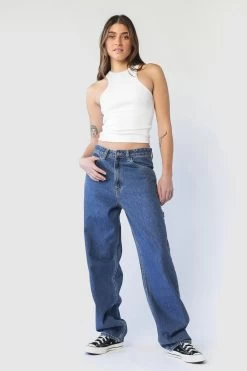 Dr. Denim Dr Denim Faye Worker Pebble Mid Stone -Fashion women's clothing SLDD004PEBBLEMIDSTONE 5