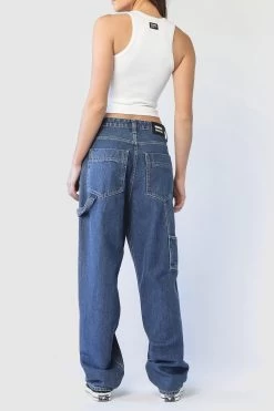 Dr. Denim Dr Denim Faye Worker Pebble Mid Stone -Fashion women's clothing SLDD004PEBBLEMIDSTONE 6