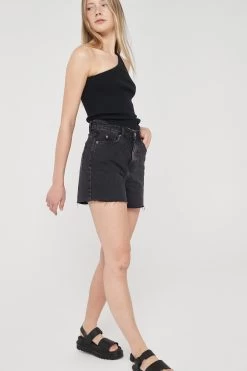 Dr. Denim Dr Denim Nora Shorts Black Retro -Fashion women's clothing SLDD005BLACKRETRO 7