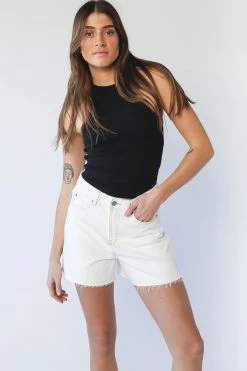 Dr. Denim Dr Denim Nora Shorts Light Ecru -Fashion women's clothing SLDD005LIGHTECRU 9