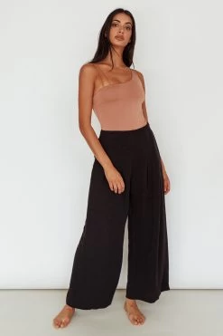 Bare Double Strap Bodysuit Mocha Mousse -Fashion women's clothing SLKT11801 20MOCHA 20MOUSSE 2