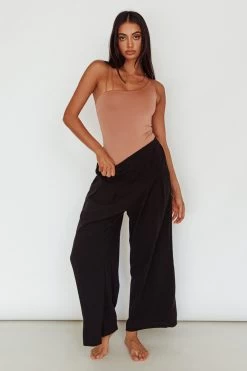 Bare Double Strap Bodysuit Mocha Mousse -Fashion women's clothing SLKT11801 20MOCHA 20MOUSSE 6