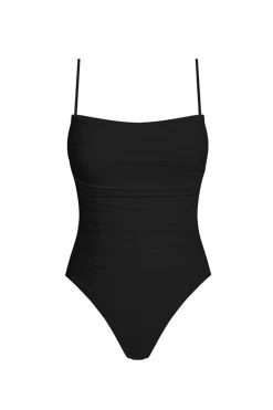 Isla Ruched One Piece Swimsuit Black