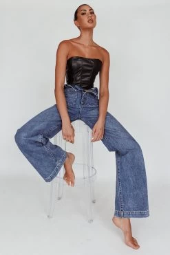 Rolla's Sailor Jean Janet Recycled Mid Vintage Blue -Fashion women's clothing SLRL001 20MID 20BLUE 1