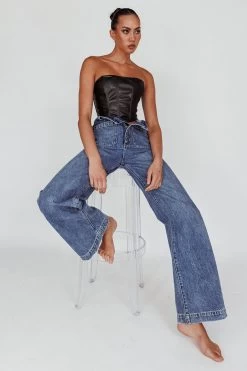 Rolla's Sailor Jean Janet Recycled Mid Vintage Blue -Fashion women's clothing SLRL001 20MID 20BLUE 5