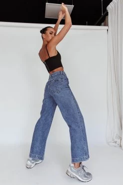 Rolla's Sailor Jean Janet Recycled Mid Vintage Blue -Fashion women's clothing SLRL001 20MID 20BLUE 6