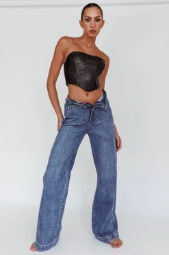 Rolla's Sailor Jean Long Janet Recycled Mid Vintage Blue