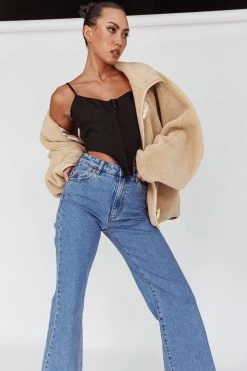 Rolla's Eastcoast Flare Ankle Lucy Mid Vintage Blue -Fashion women's clothing SLRL004 20MID 20BLUE 3