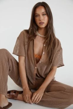 SNDYS Hyams Long Knit Pants Mocha 16 SNDYS Hyams Long Knit Pants Mocha -Fashion women's clothing SLSD04 P 20MOCHA 8