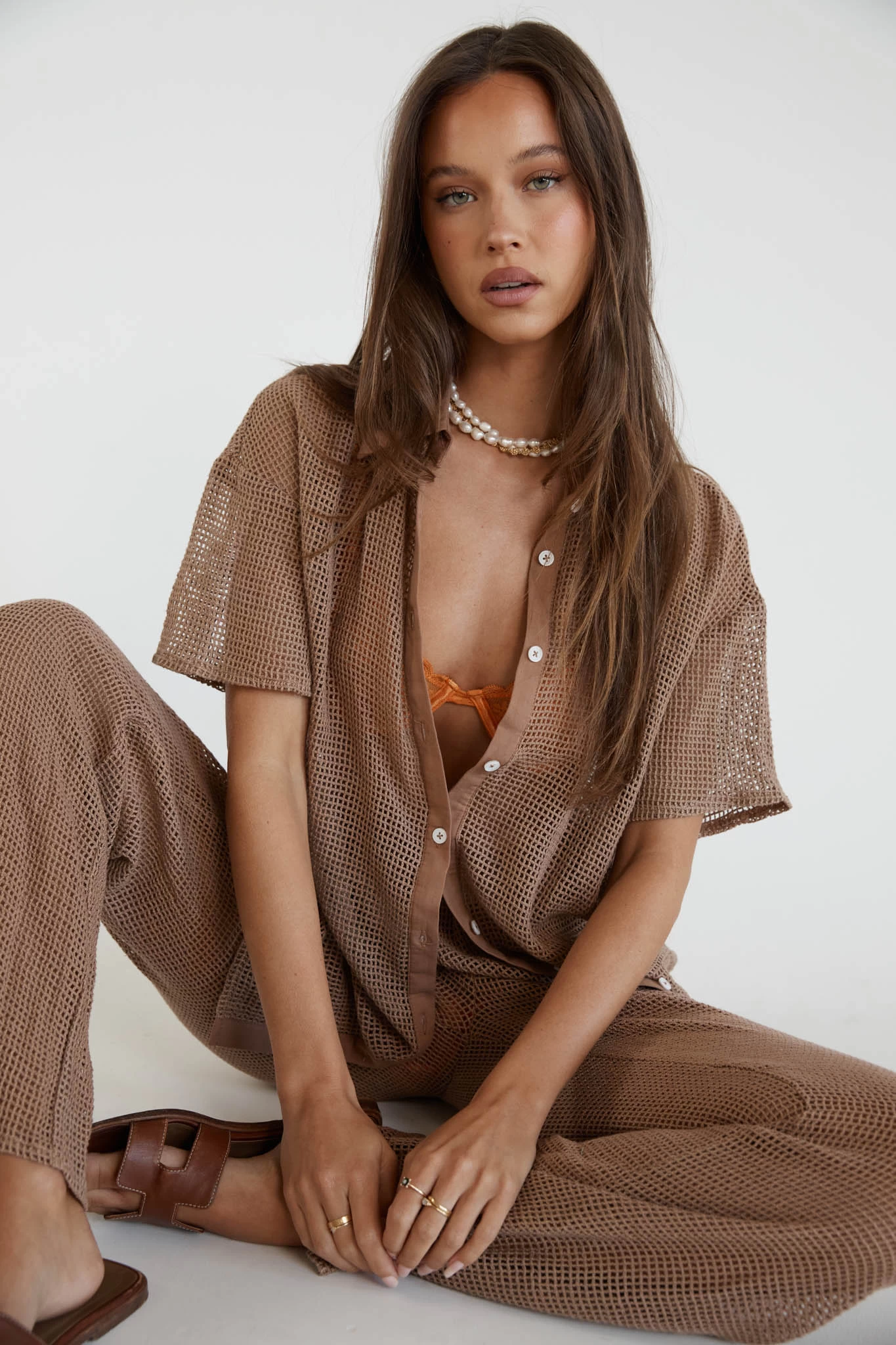 SNDYS Hyams Long Knit Pants Mocha 8 SNDYS Hyams Long Knit Pants Mocha - Image 8