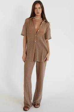 SNDYS Hyams Buttoned Knit Top Mocha 10 SNDYS Hyams Buttoned Knit Top Mocha -Fashion women's clothing SLSD04 T 20MOCHA 2