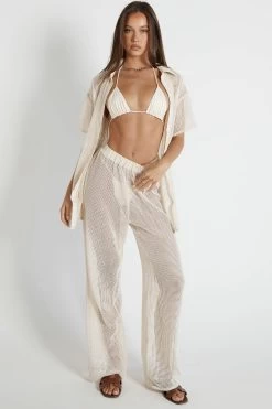 SNDYS Hyams Buttoned Knit Top Sand -Fashion women's clothing SLSD04 T 20SAND 8