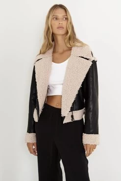 SNDYS Billie Aviator Jacket Black -Fashion women's clothing SLSFJ098 20BLACK 6