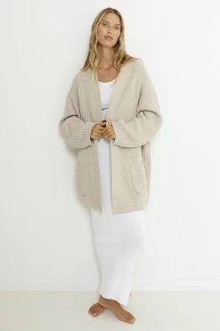 SNDYS Essie Cardigan Mushroom 10 SNDYS Essie Cardigan Mushroom -Fashion women's clothing SLSFK460 20MUSHROOM 2