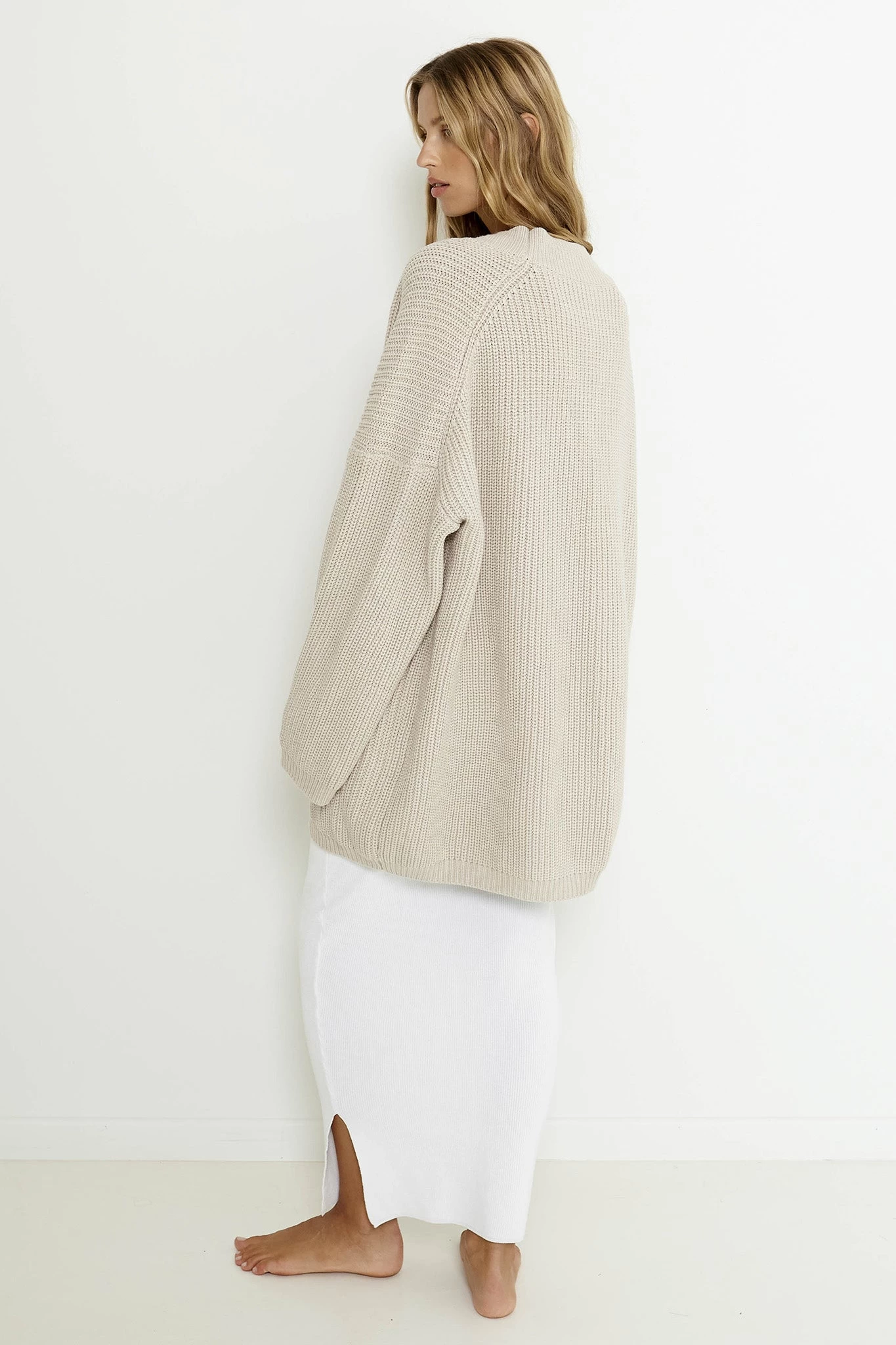 SNDYS Essie Cardigan Mushroom 2 SNDYS Essie Cardigan Mushroom - Image 2