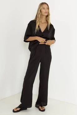SNDYS Hallie Pant Black -Fashion women's clothing SLSFP103 20BLACK 5