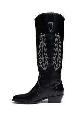 Therapy Bonnie Boot Black/White -Fashion women's clothing SLTH008 20BLACK WHITE 2