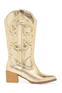 Therapy Ranger Boot Gold -Fashion women's clothing SLTH016 20GOLD 2