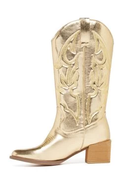 Therapy Ranger Boot Gold -Fashion women's clothing SLTH016 20GOLD 4