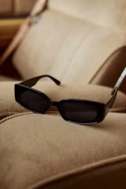 Kendall Slim Rectangle Sunglasses Black -Fashion women's clothing SN00003 20BLACK 2