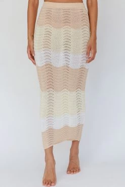 May Blooms Knit Maxi Skirt Lemon Butter -Fashion women's clothing SN0090D S 20LEMON 20BUTTER 4