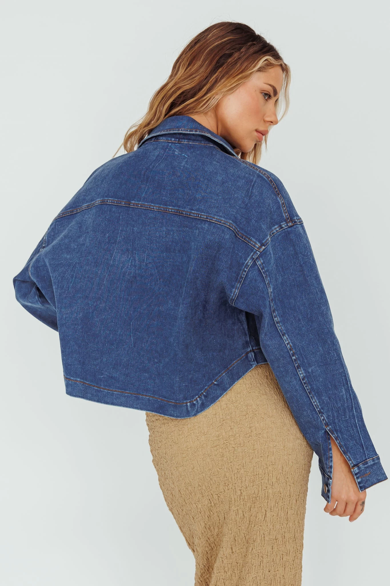 Fair Game Button-Up Jacket Dark Blue 2 Fair Game Button-Up Jacket Dark Blue - Image 2