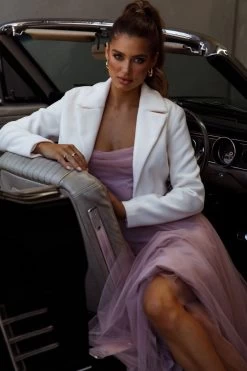 Tres Jolie Crop Jacket White 13 Tres Jolie Crop Jacket White -Fashion women's clothing SR0532D 20WHITE 5