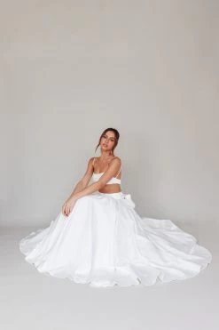 Love Songs Tied Back Maxi Skirt White 12 Love Songs Tied Back Maxi Skirt White -Fashion women's clothing SR0795J S 20WHITE 5