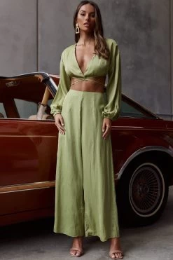 Lilian Wide Legs Pants Olive 15 Lilian Wide Legs Pants Olive -Fashion women's clothing ST3351B P 20OLIVE 7