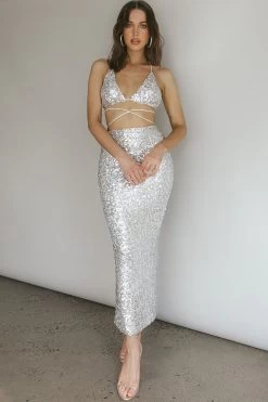 Zefa Sequin Triangle Top Sherbet 12 Zefa Sequin Triangle Top Sherbet -Fashion women's clothing ST3741D T 20SHERBET 2