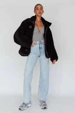 Cambra Toggle Jacket Black -Fashion women's clothing ST3931D 20BLACK 2