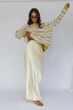 Jona Relaxed Knit Sweater Striped Beige 14 Jona Relaxed Knit Sweater Striped Beige -Fashion women's clothing ST3944D 20BEIGE 7