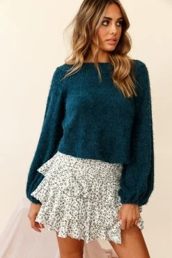 Let Them Eat Cake Triple Ruffle Skirt Leopard Print White -Fashion women's clothing cm0069d white 190805sl14864 ps bottom