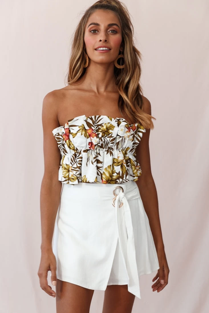 Amalfi Linen Eyelet Skort White 5 Amalfi Linen Eyelet Skort White - Image 5