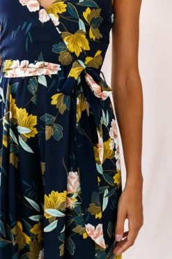 Carrie High Slit Cami Jumpsuit Navy -Fashion women's clothing photo 2358 cb0027b05 navy